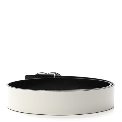 Chanel Calfskin CC Reversible Belt 75 White Black 2 of 4