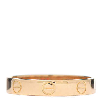 Cartier 18K Yellow Gold 3.5mm LOVE Wedding Band Ring 56 7.5 3 of 4