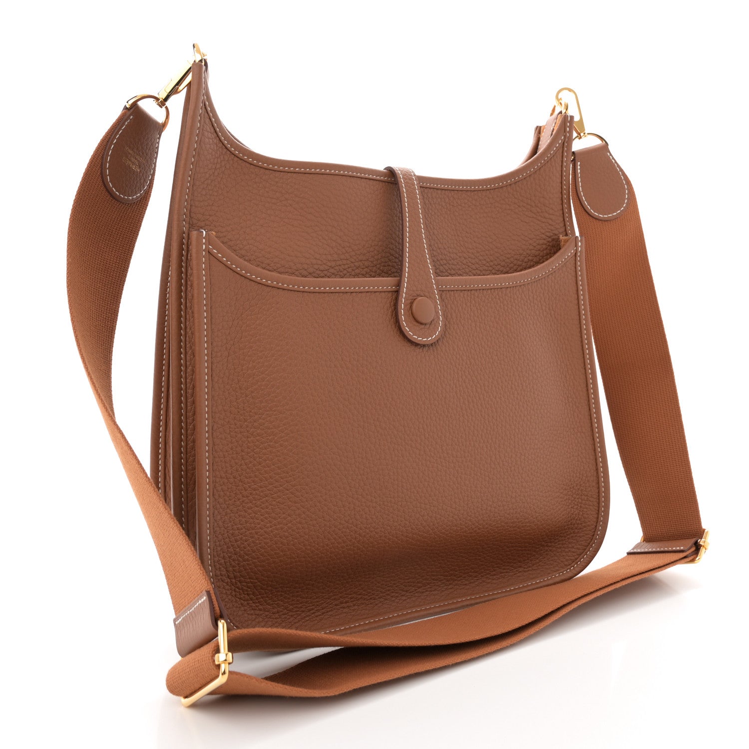 Hermes Taurillon Clemence Evelyne III PM Gold 3 of 11