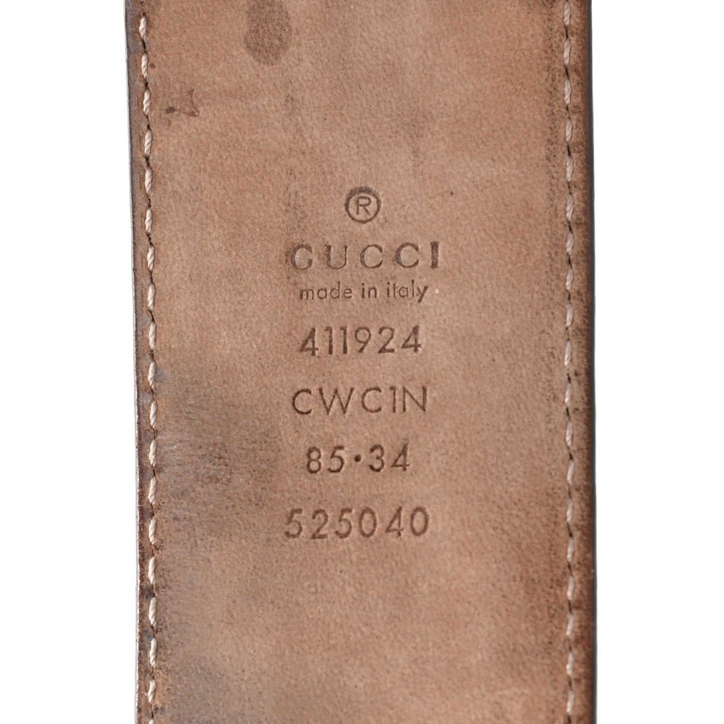 Guccissima Signature Interlocking G 40mm Belt 85 34 Black