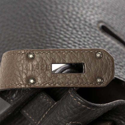 Hermes Taurillon Clemence Bicolor Jypsiere 34 Ardoise Gris Tourterelle 7 of 20