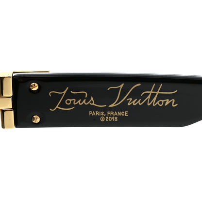Louis Vuitton Acetate 1.1 Millionaires Sunglasses Z1165E Black 6 of 8