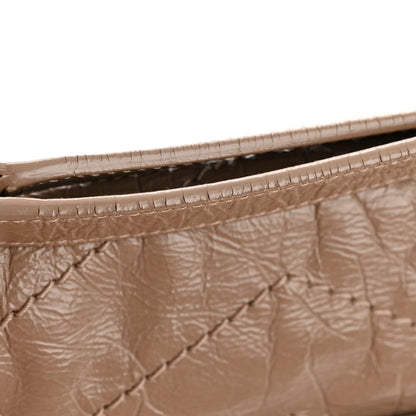 Saint Laurent Crinkled Calfskin Matelasse Monogram Baby Niki Chain Satchel Light Taupe 13 of 13
