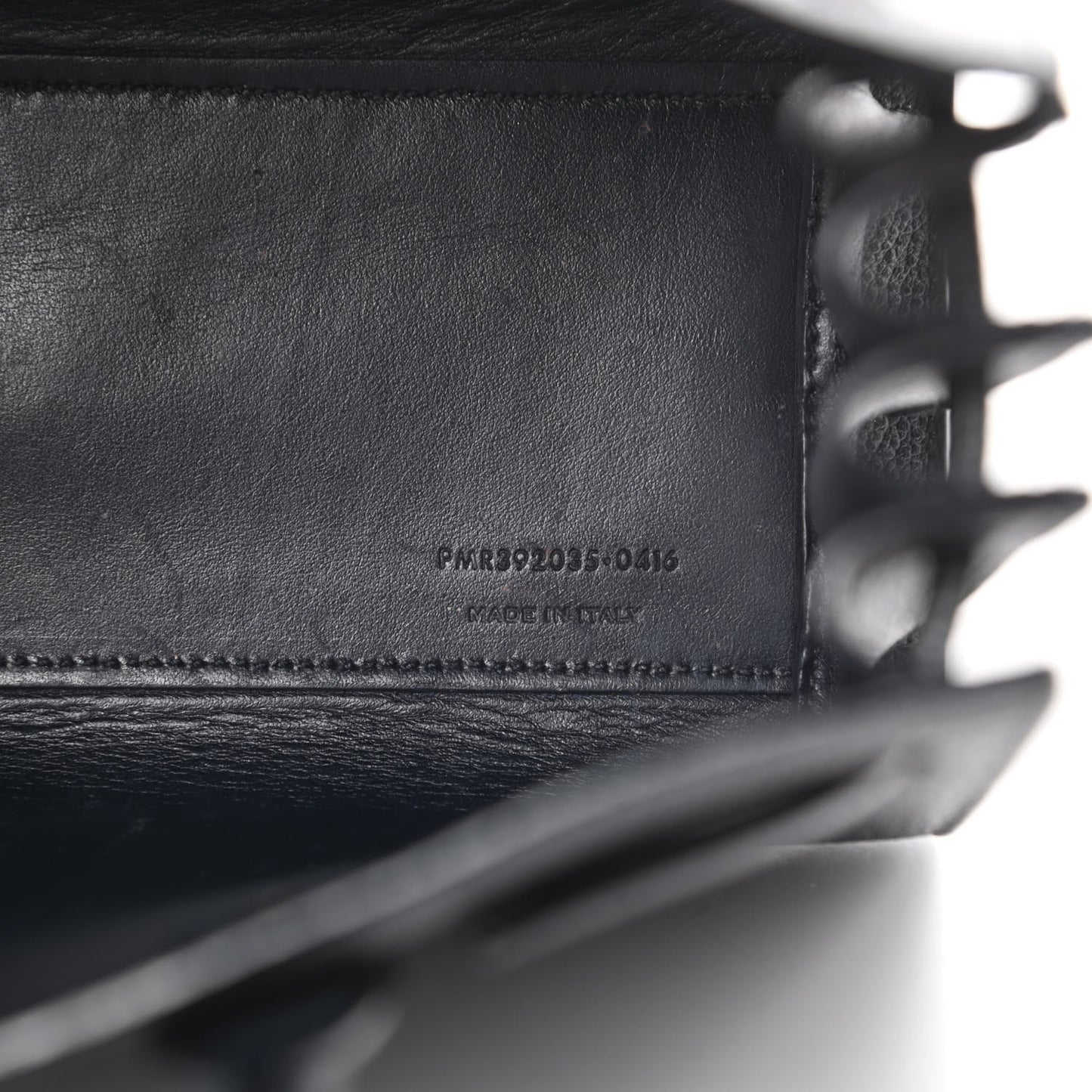 Grained Calfskin Nano Sac De Jour Marine