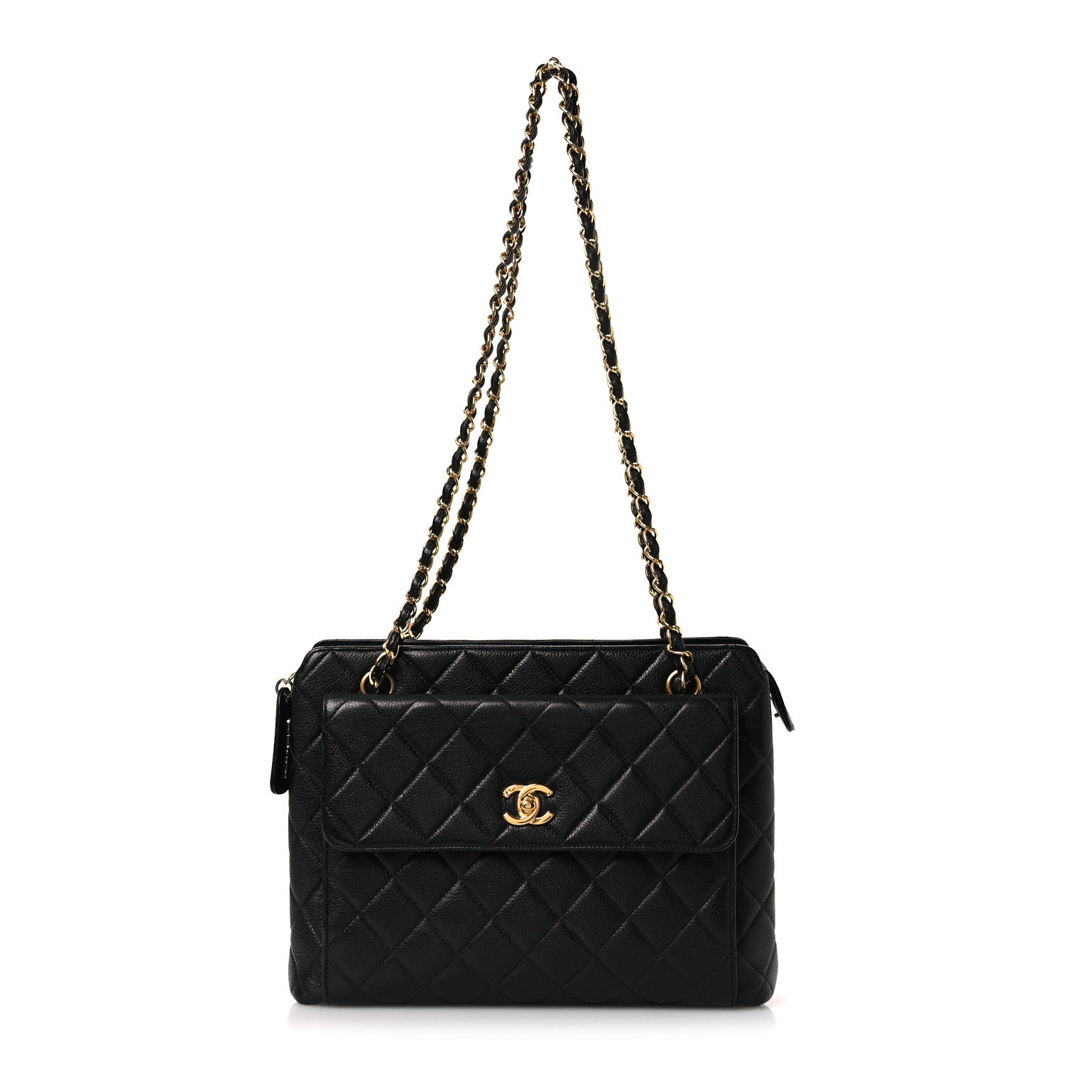 Chanel Caviar Quilted Flap Shoulder Bag Black 1 of 13