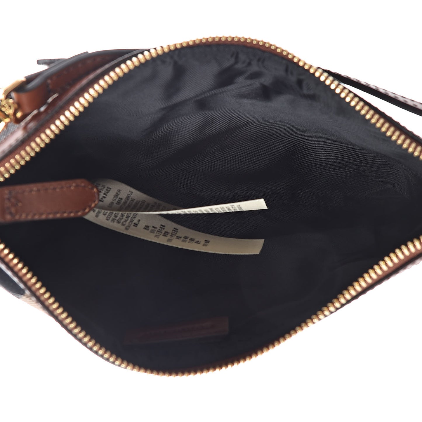 House Check Bridle Calfskin Peyton Crossbody Tan