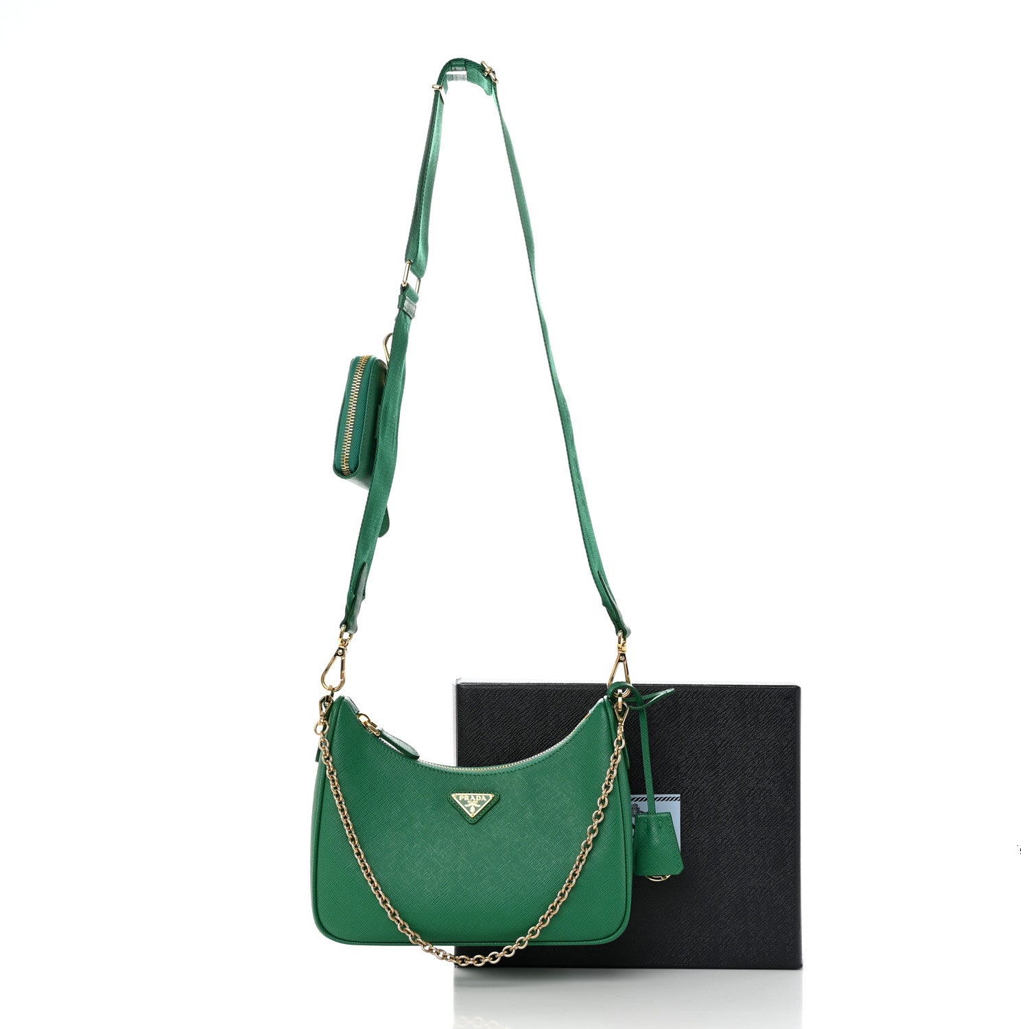 Prada Saffiano Lux Re-Edition 2005 Shoulder Bag Mango 12 of 12