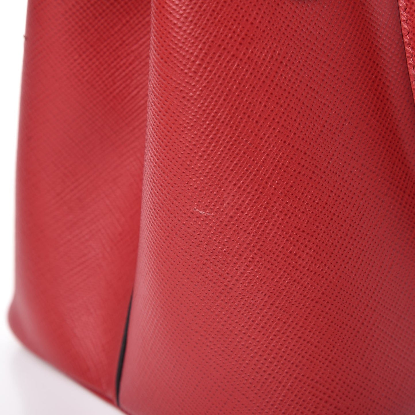 Saffiano Cuir Convertible Top Handle Tote Fuoco