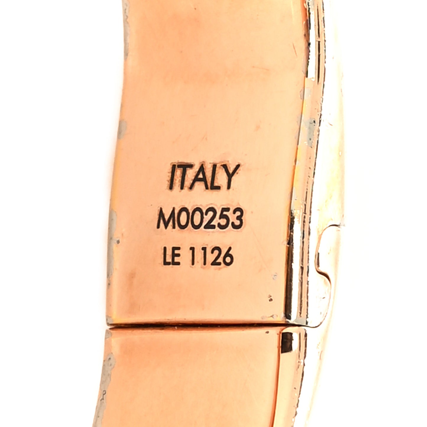 Brass Monogram Nanogram Cuff S Gold