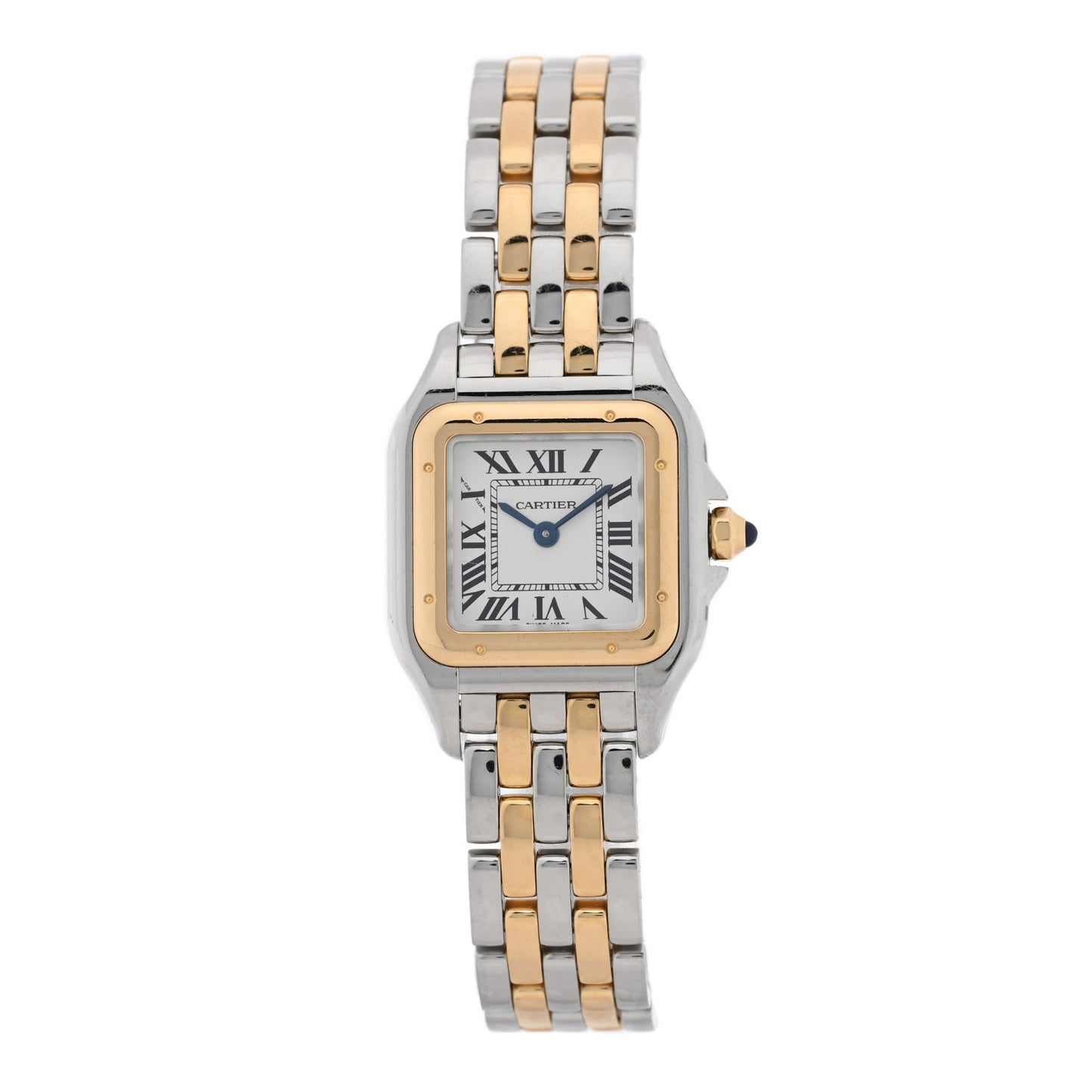 Stainless Steel 18K Yellow Gold 22mm Panthere Quartz Watch