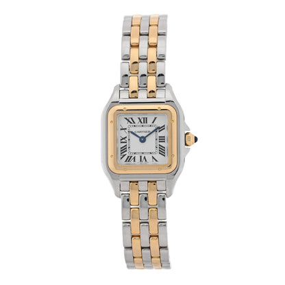 Cartier Stainless Steel 18K Yellow Gold 22mm Panthere Quartz Watch 1 of 5