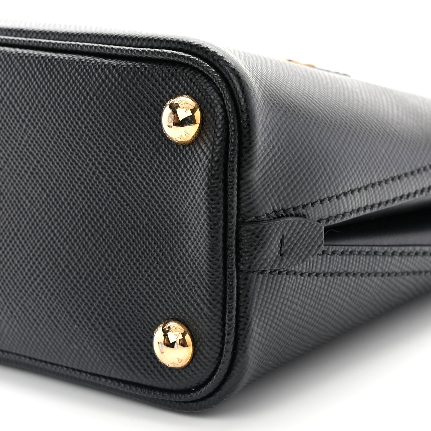 Saffiano Cuir Micro Matinee Tote Black
