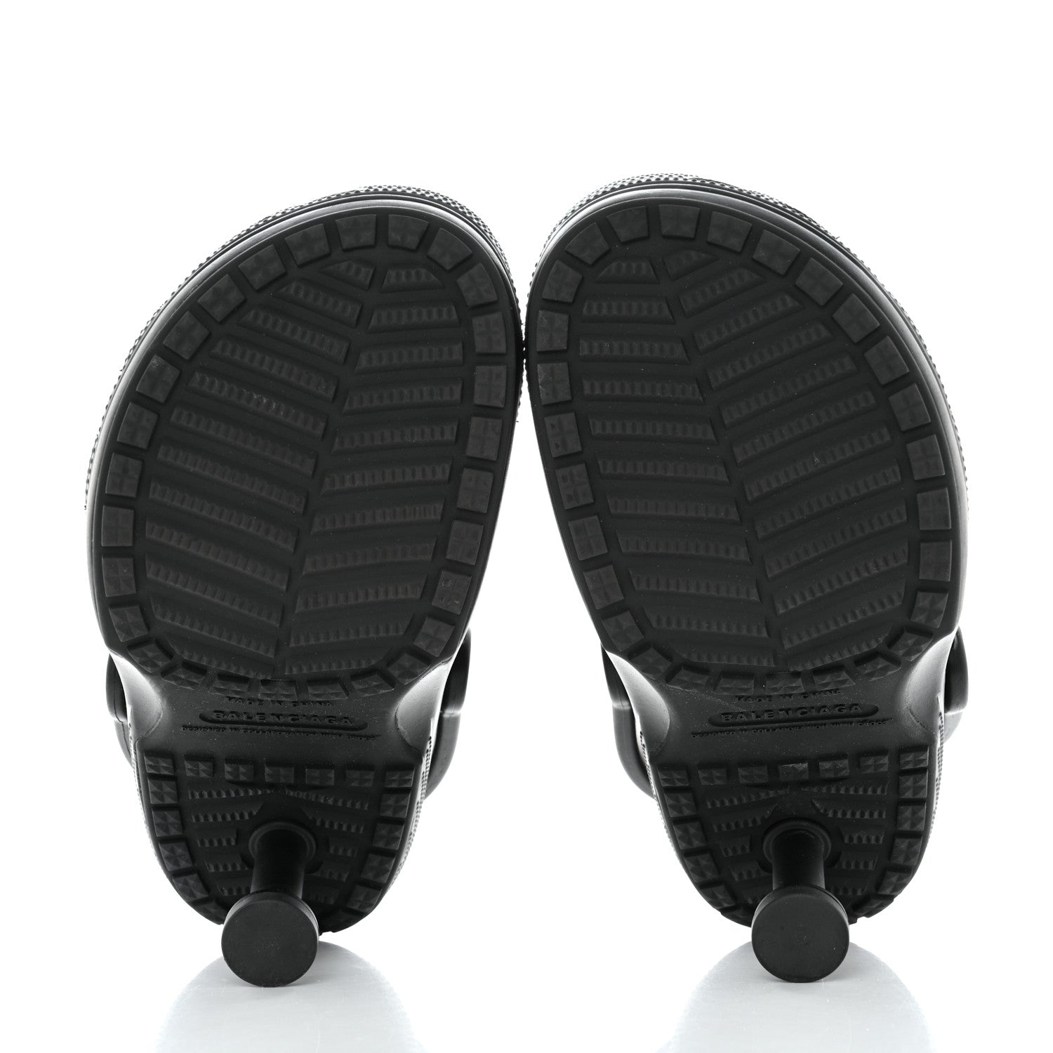 Balenciaga X CROCS Rubber Womens Madame 80 Sandals 37 Black 5 of 9