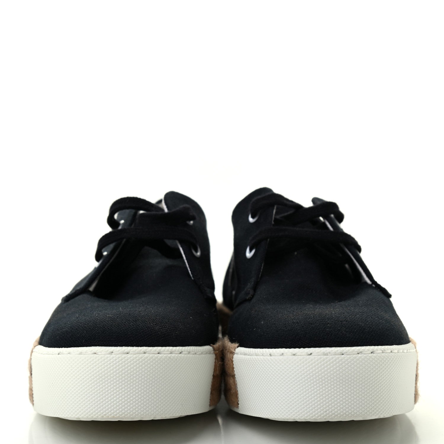 Hermes Cotton Canvas Rosa Sneakers 38 Black 2 of 8