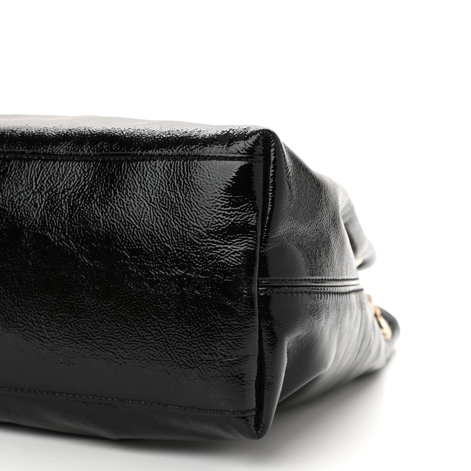 Gucci Patent Medium Soho Chain Shoulder Bag Black 10 of 10