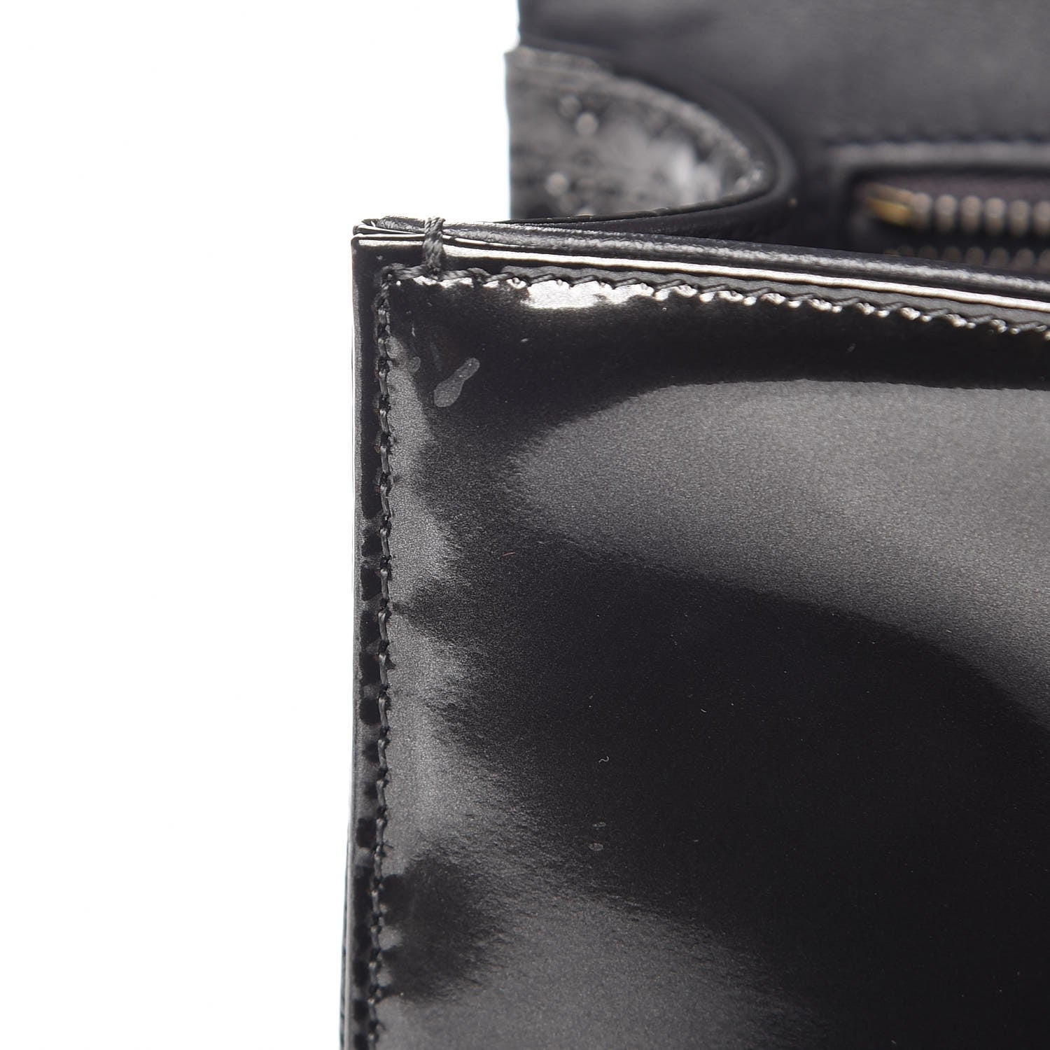 Christian Dior Metallic Patent Micro-Cannage Medium Diorama Flap Bag Graphite 7 of 7