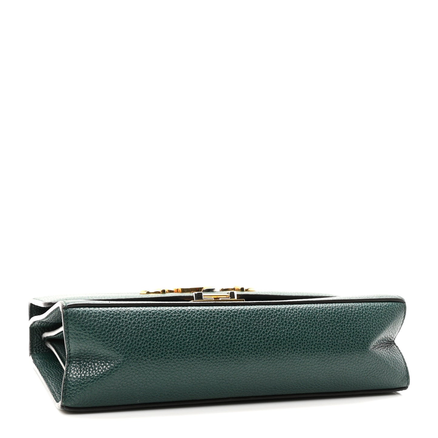 Grainy Calfskin Small Zumi Shoulder Bag Vintage Green