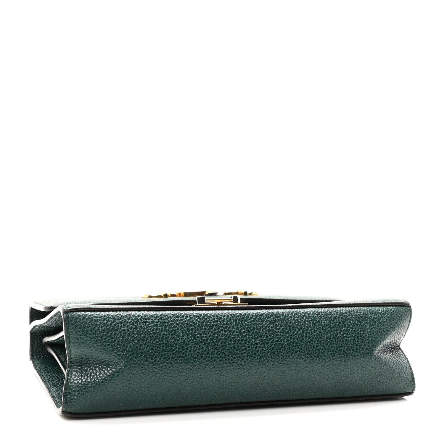 Gucci Grainy Calfskin Small Zumi Shoulder Bag Vintage Green 4 of 10