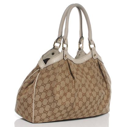 Gucci Monogram Medium Sukey Tote Off White 3 of 9