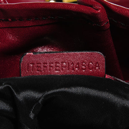 Burberry Lambskin Whipstitch Medium Tote Burgundy 8 of 12