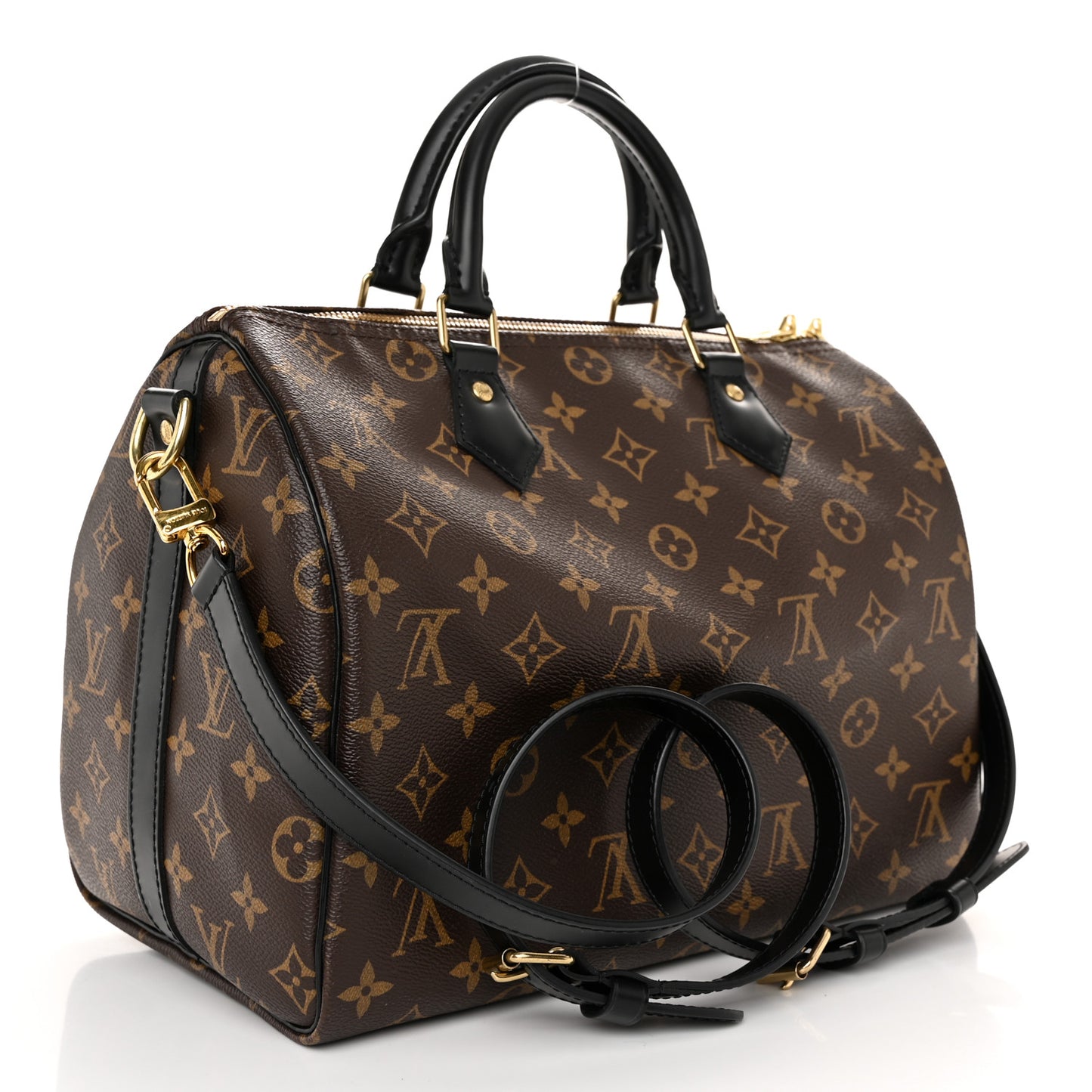 Monogram My World Tour Speedy Bandouliere 30 Black