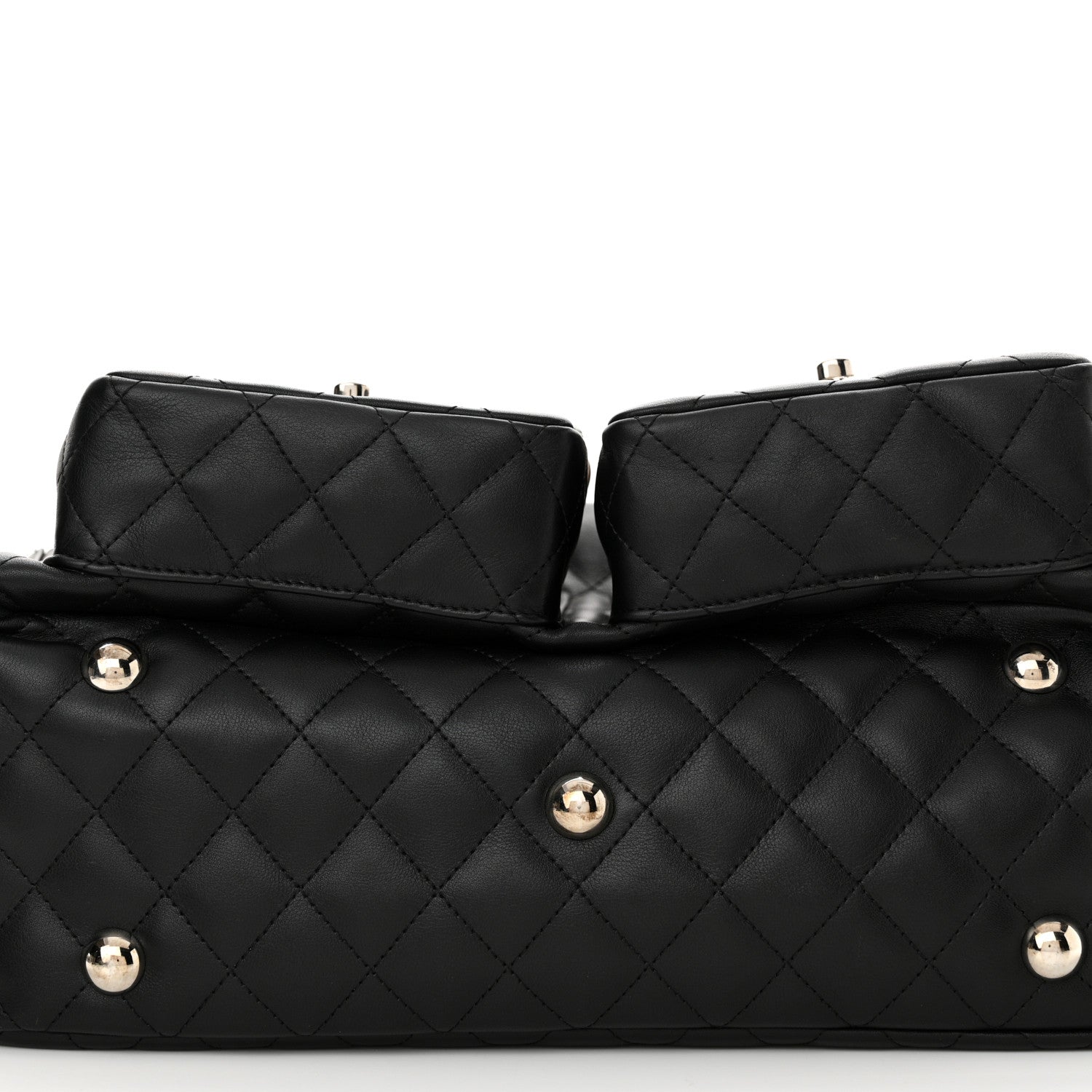 Chanel Calfskin Quilted Large Cambon Multipocket Reporter Black 12 of 12