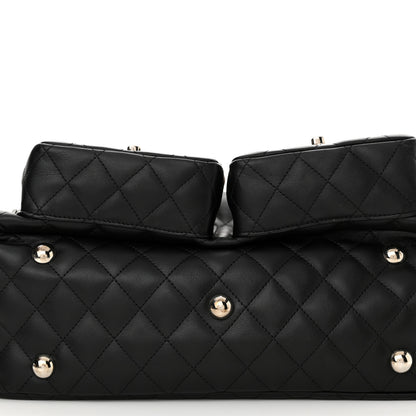 Chanel Calfskin Quilted Large Cambon Multipocket Reporter Black 12 of 12