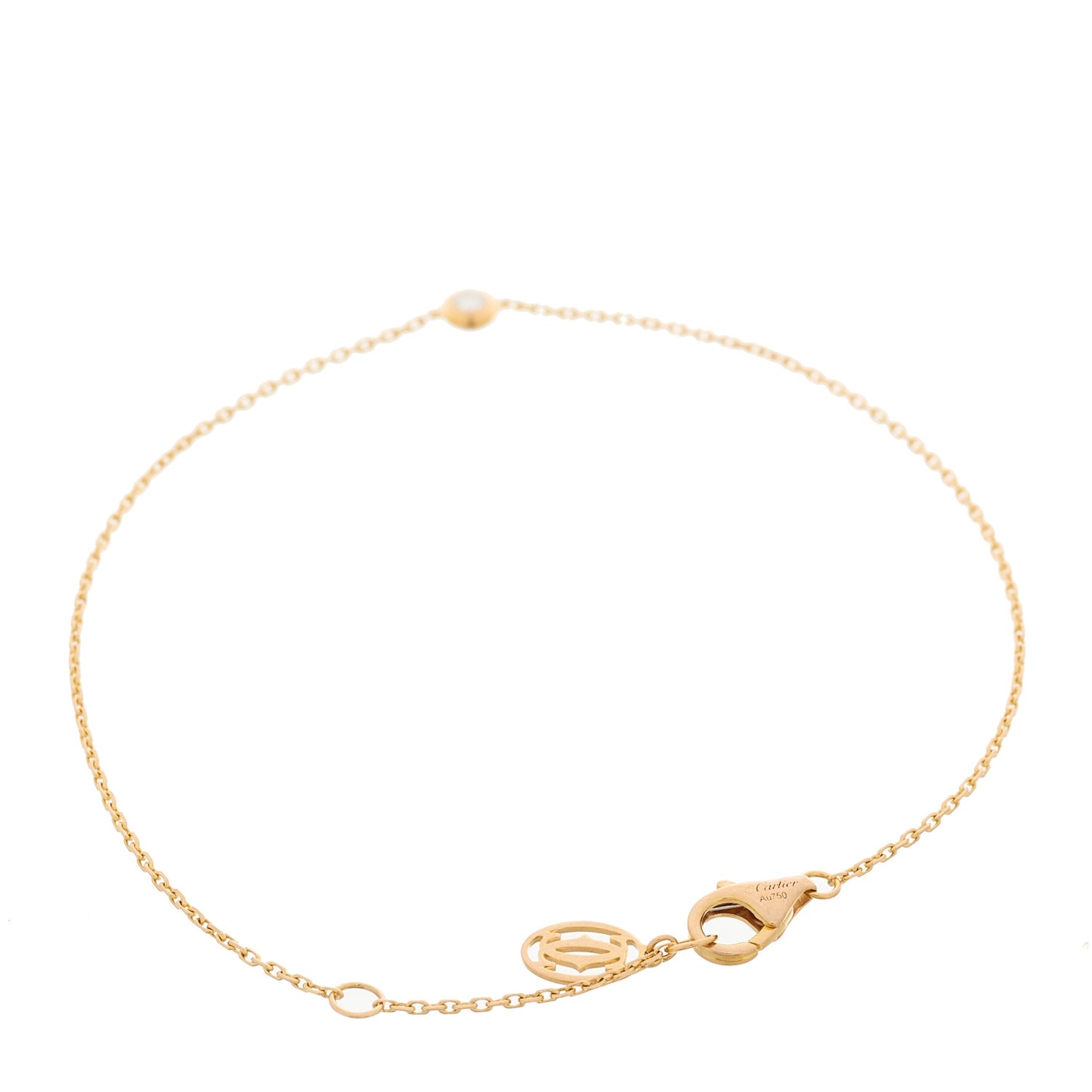 18K Pink Gold Diamond XS D'Amour Bracelet