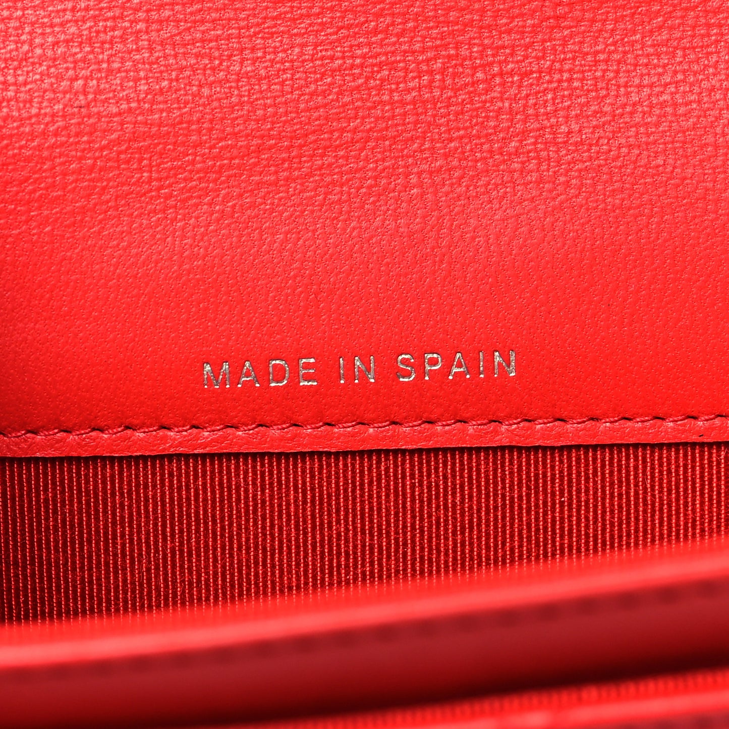 Lambskin Quilted Flap Card Holder Red