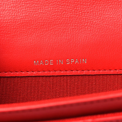 Chanel Lambskin Quilted Flap Card Holder Red 7 of 10