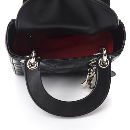 Christian Dior Lambskin Cannage Mini Lady Dior Black 5 of 11