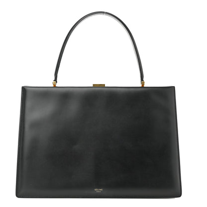 Celine Box Calfskin Medium Clasp Bag Black 1 of 10