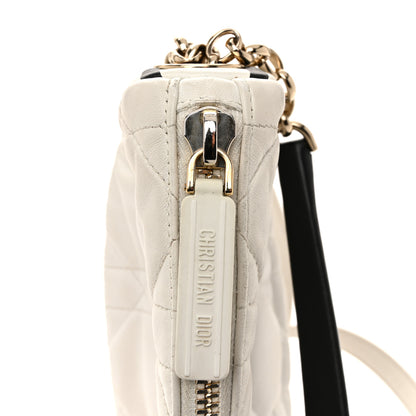 Christian Dior Lambskin Cannage Small Dior Vibe Hobo Bag White 13 of 17