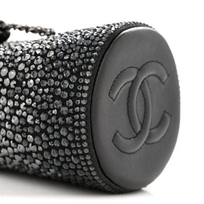Chanel Strass Lambskin Mini Bucket Bag Black 9 of 11