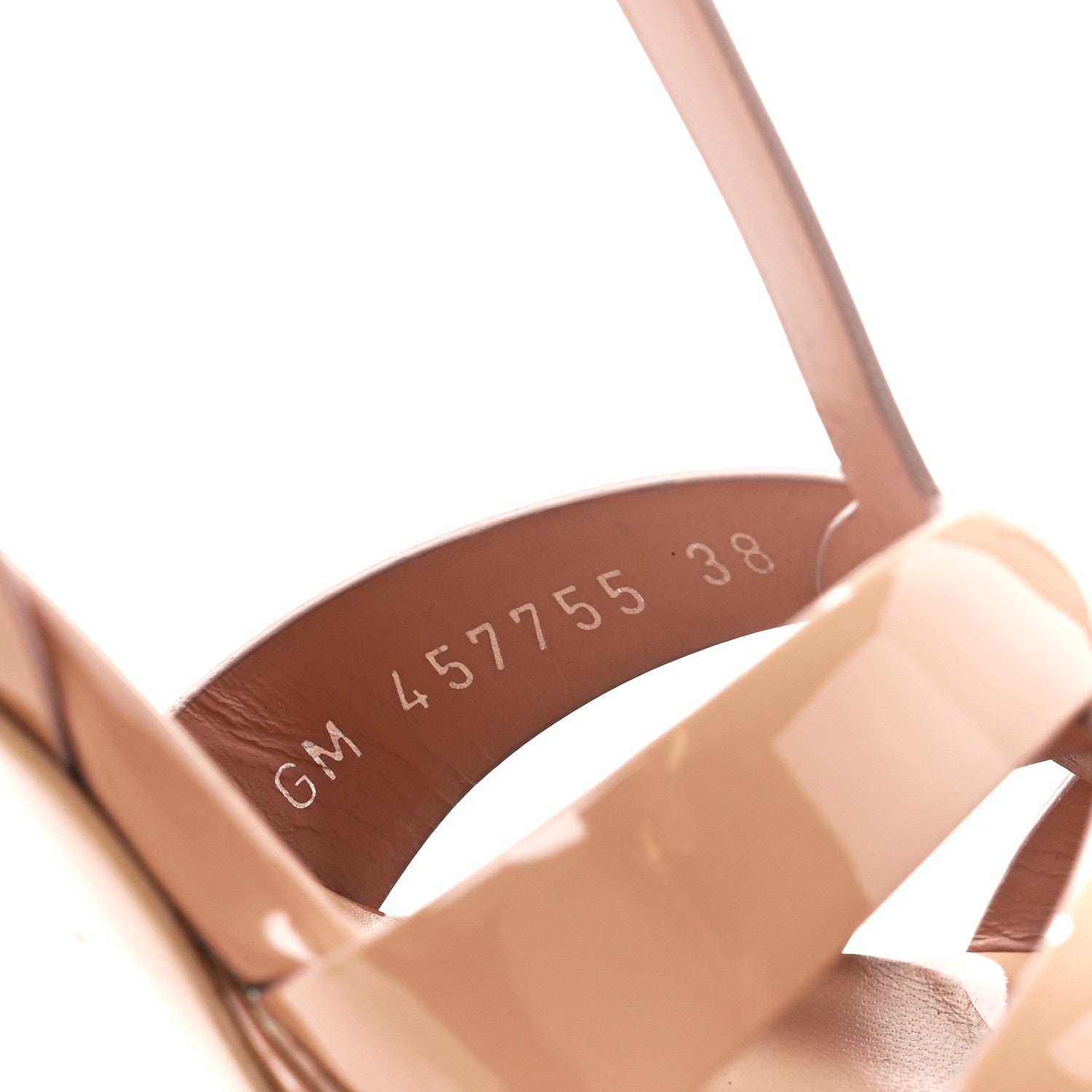 Saint Laurent Patent Tribute 75 Platform Sandals 38 Nude 8 of 9