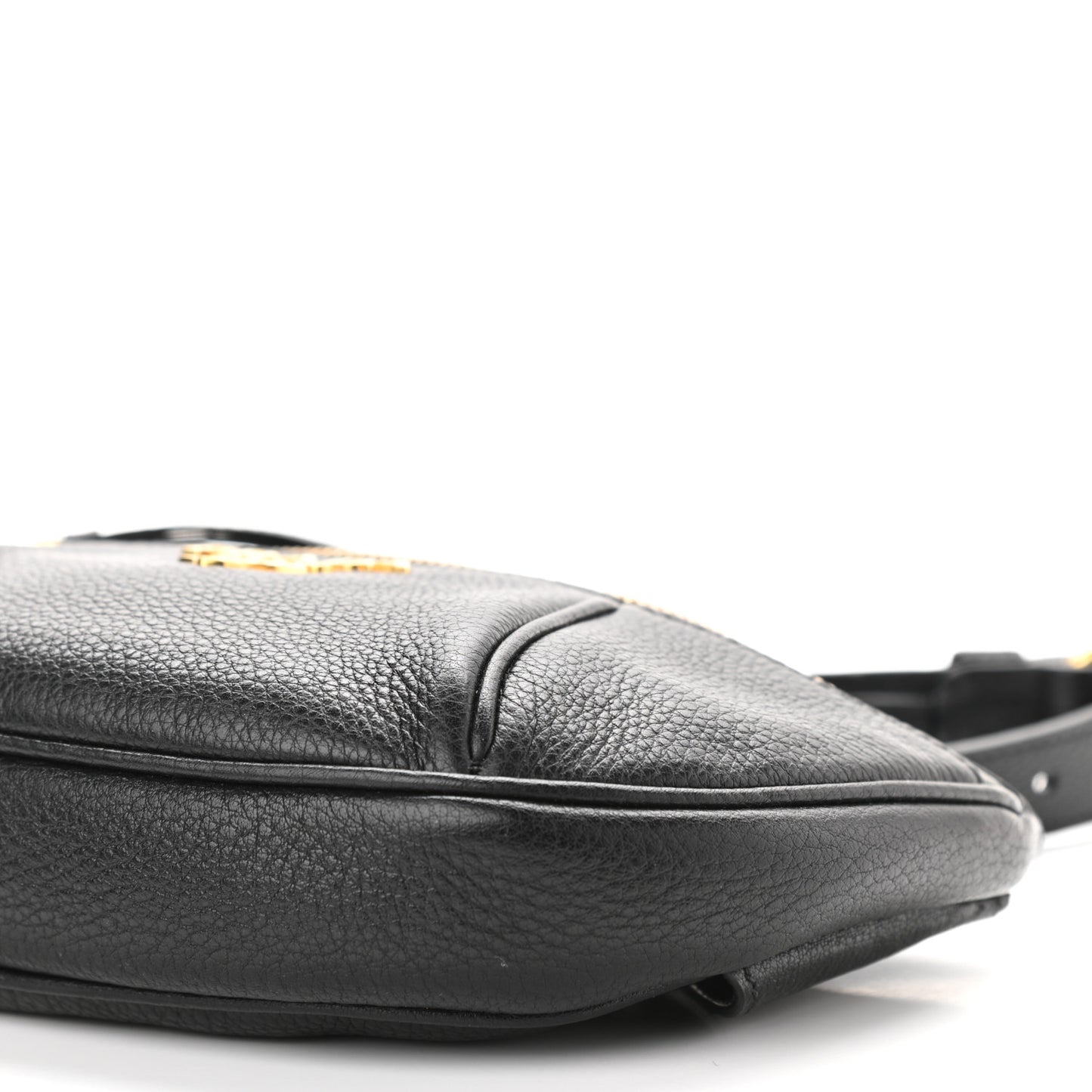 Vitello Daino Small Belt Bag Black
