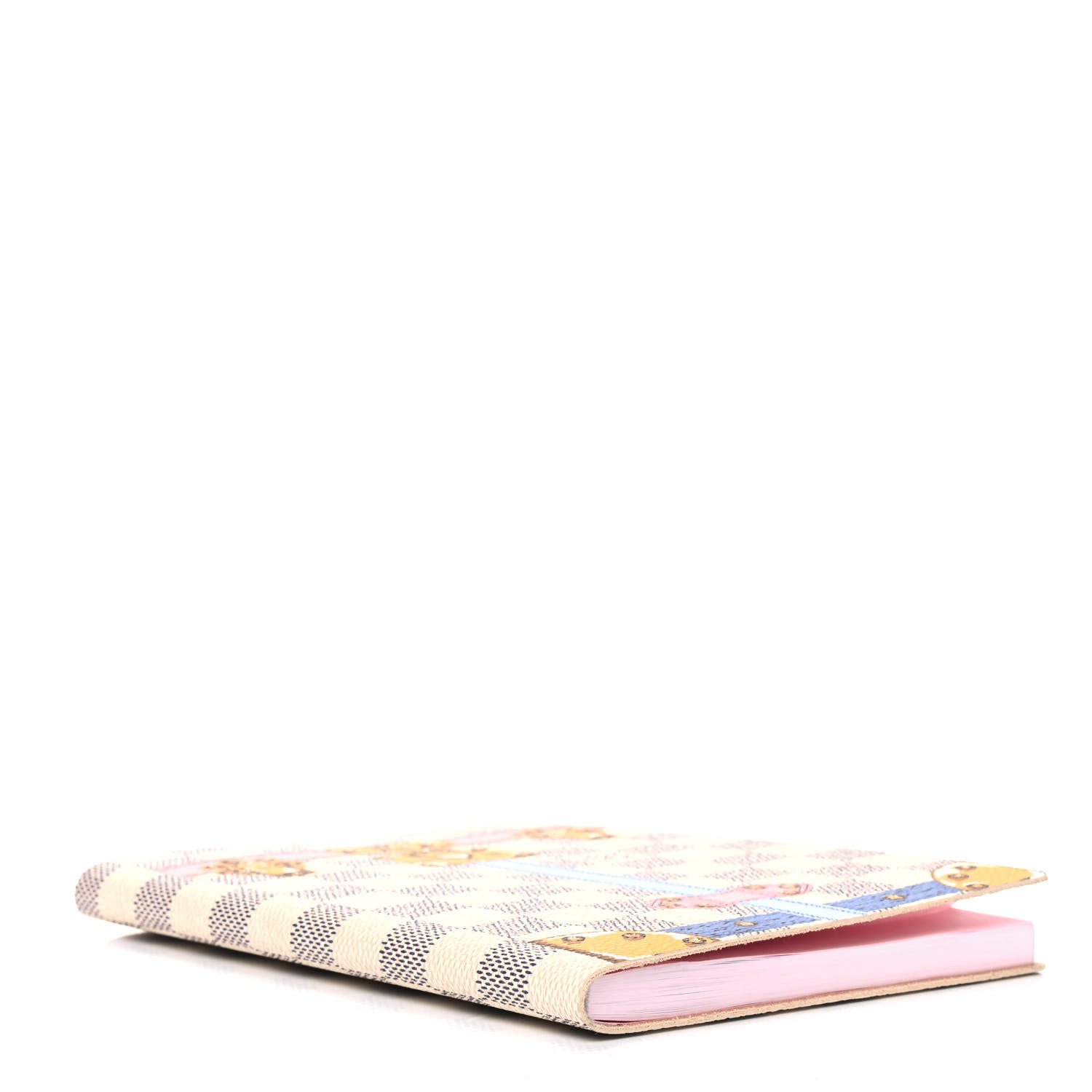 Louis Vuitton Damier Azur Summer Trunks Clemence Notebook MM 3 of 4