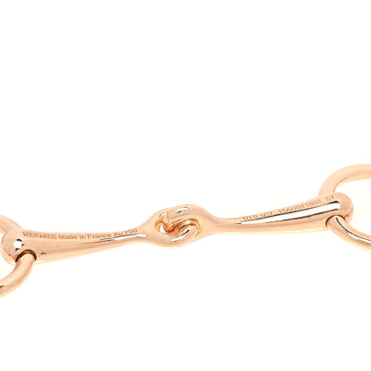 Hermes 18K Rose Gold Diamond TPM Filet d'Or Bracelet ST 4 of 5