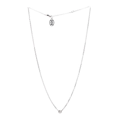 Cartier 18K White Gold Diamond SM D'Amour Pendant Necklace 3 of 5