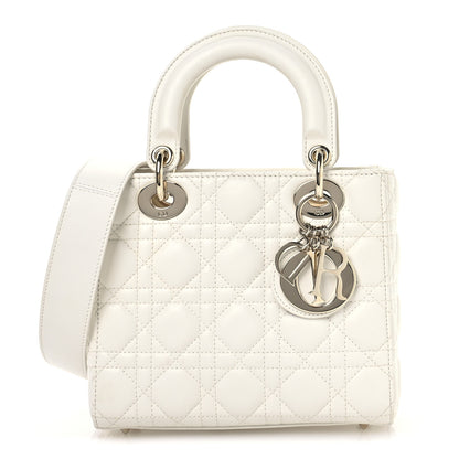 Christian Dior Lambskin Cannage Small My ABCDior Lady Dior White 1 of 10