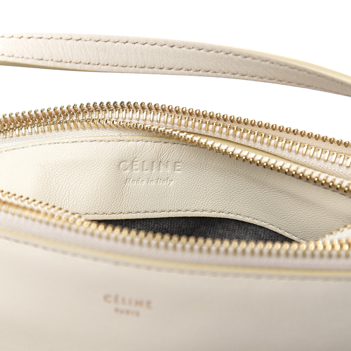 Lambskin Small Trio Crossbody Bag White