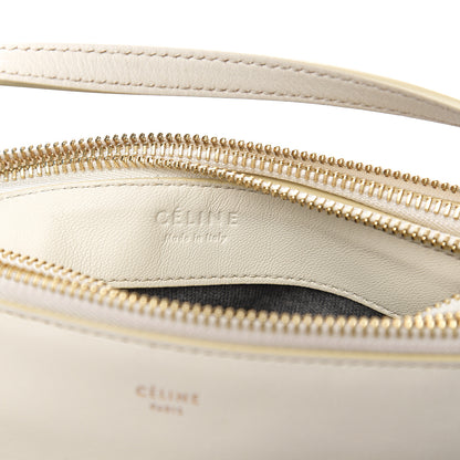 Celine Lambskin Small Trio Crossbody Bag White 5 of 8