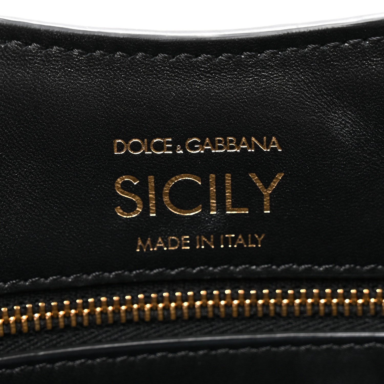 Dolce & Gabbana Calfskin Small Sicily Shopper Bag Black 6 of 14