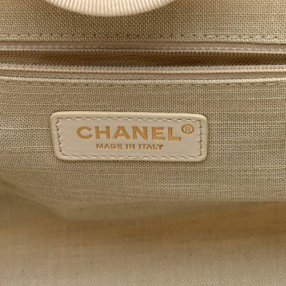 Chanel Mixed Fibers Small Deauville Tote White 7 of 11
