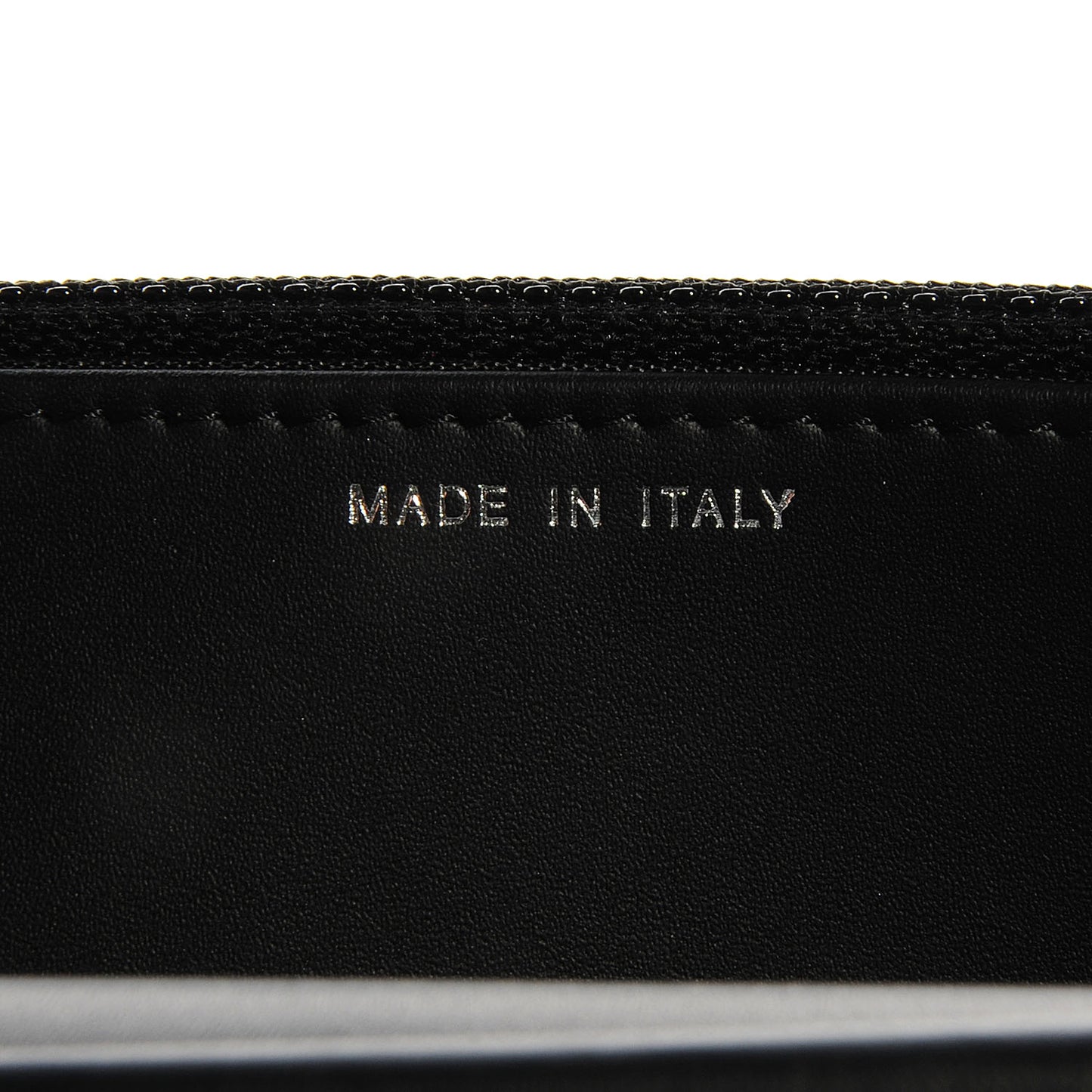 Patent Caviar Timeless CC Wallet on Chain WOC Black