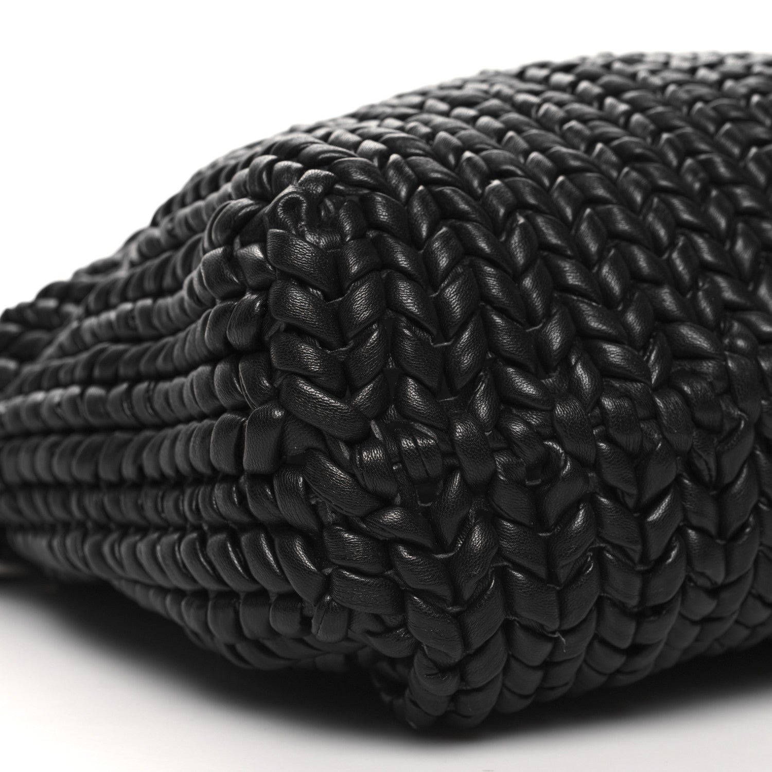 Balenciaga Woven Calfskin Metro Medium Tote Black 8 of 12