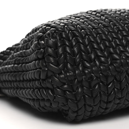 Balenciaga Woven Calfskin Metro Medium Tote Black 8 of 12