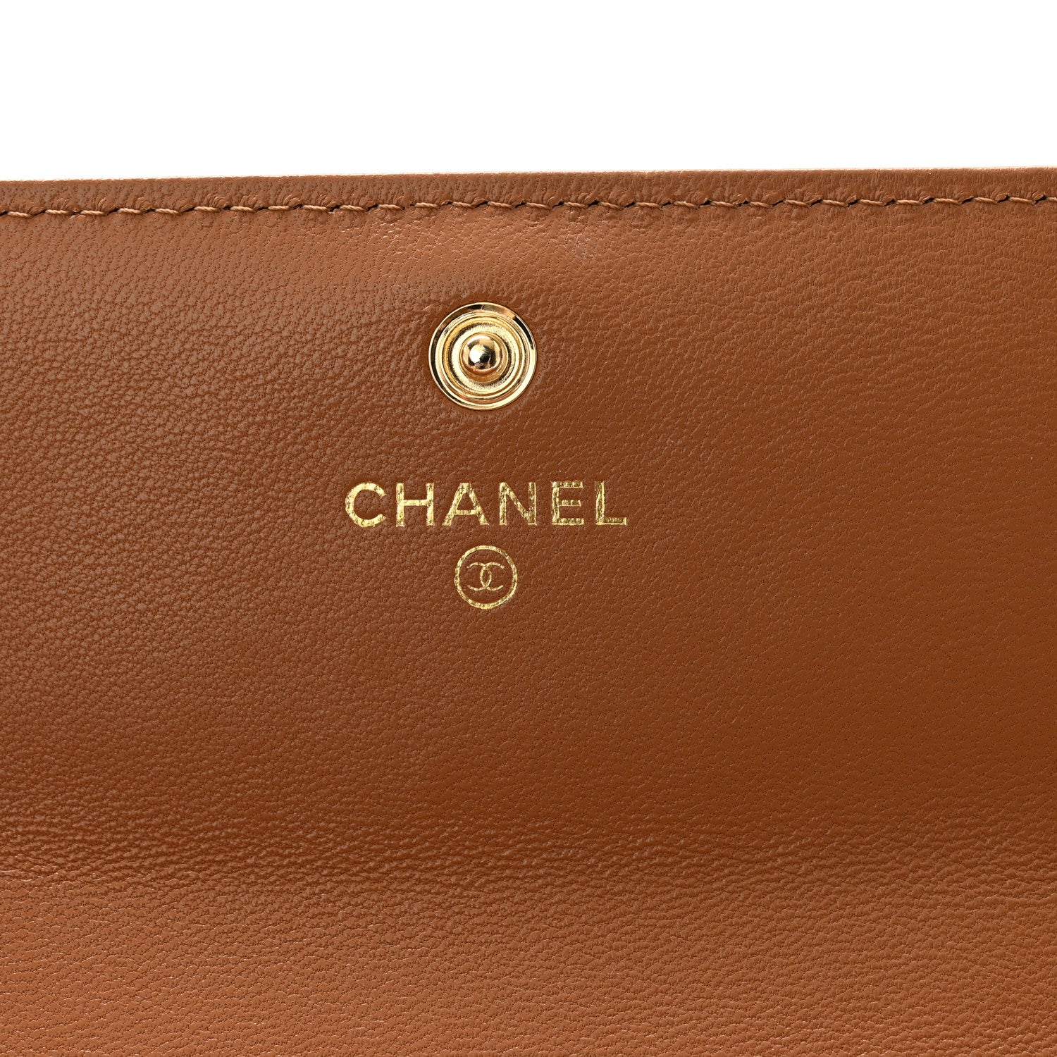 Chanel Lambskin Quilted Chanel 19 Flap Wallet Brown 7 of 12