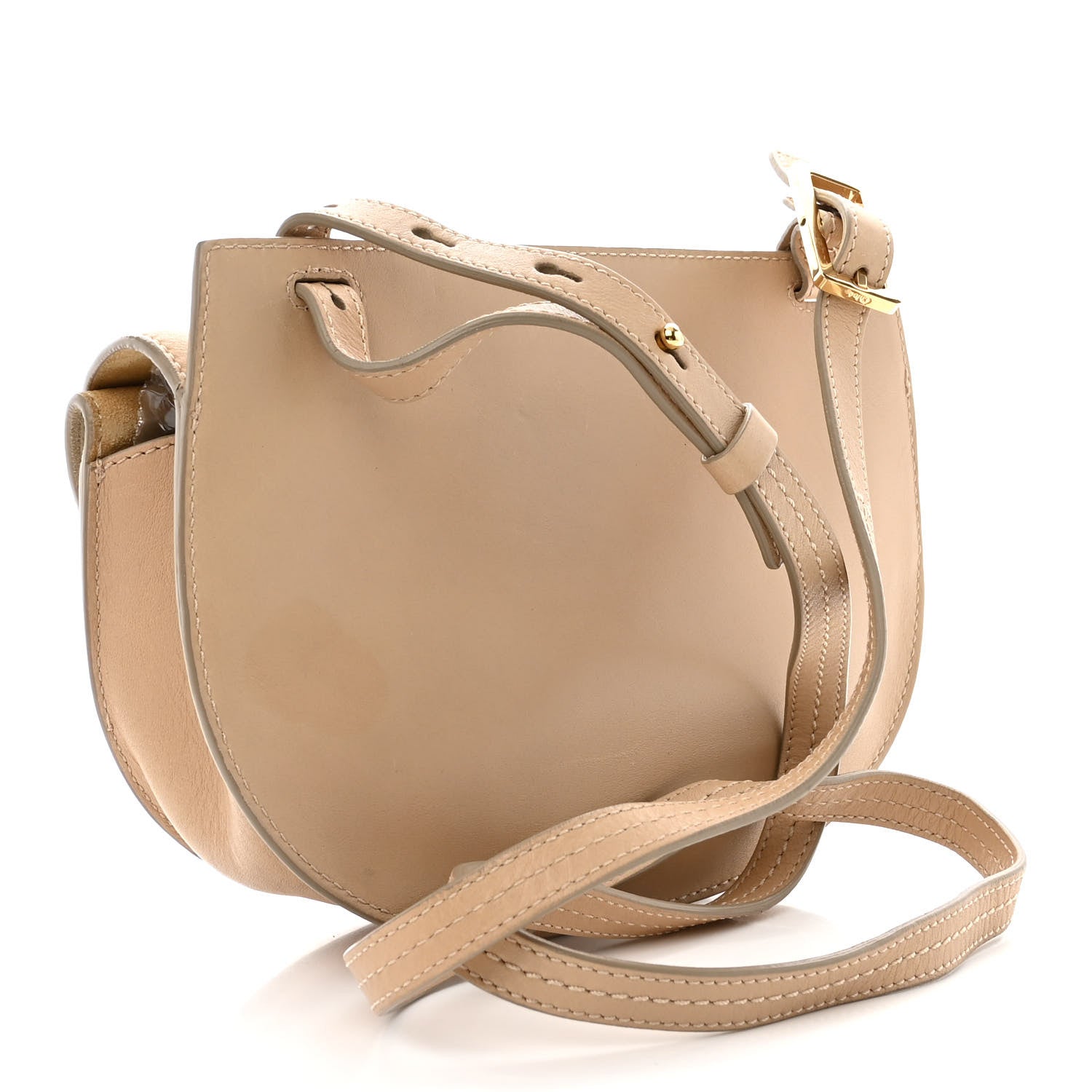 Chloe Calfskin Mini Georgia Crossbody Bag Beige 3 of 17