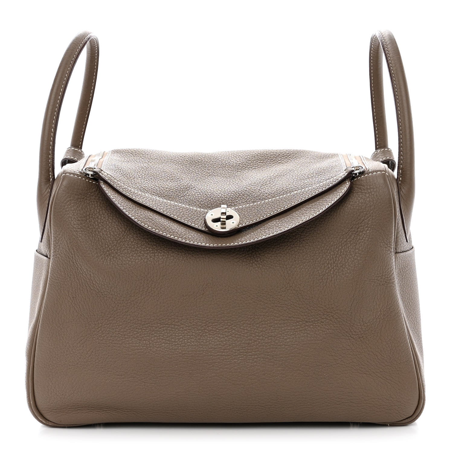 Hermes Taurillon Clemence Lindy 30 Etoupe 1 of 10